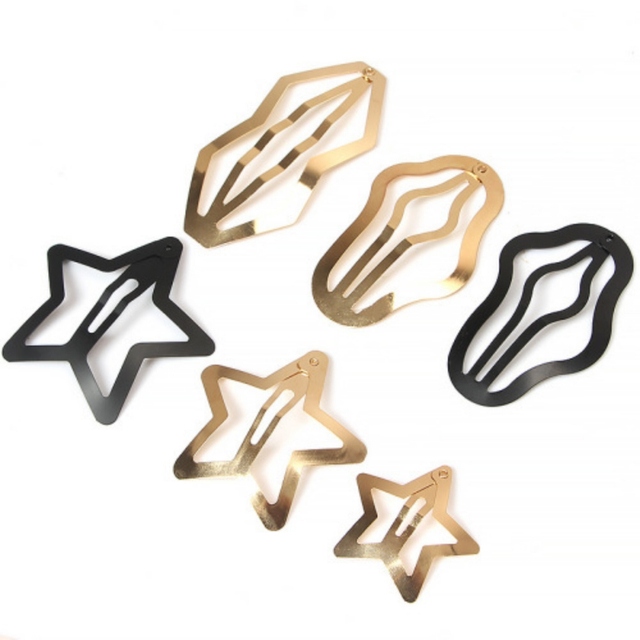 Beautichen | Золотистая геометрическая заколка — стиль и элегантность в каждом образе