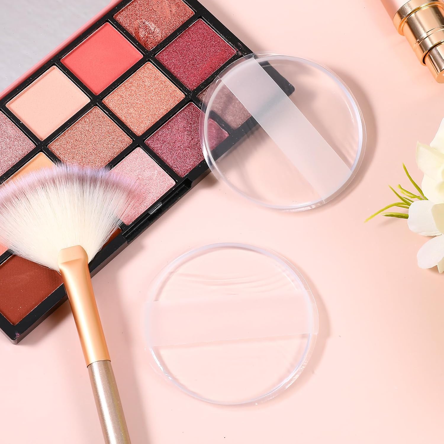 Beautichen прозрачный силиконовый спонж для макияжа — круглый гелевый спонж с гладкой поверхностью для сухого и влажного использования