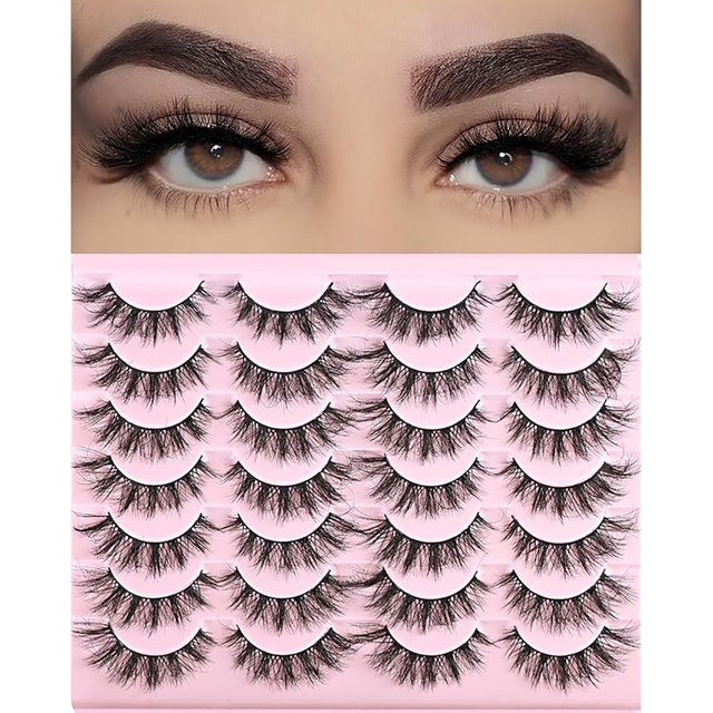 Beautichen Набор накладных ресниц — 20 пар густых 3D ресниц для вечернего, сценического и фотомакияжа