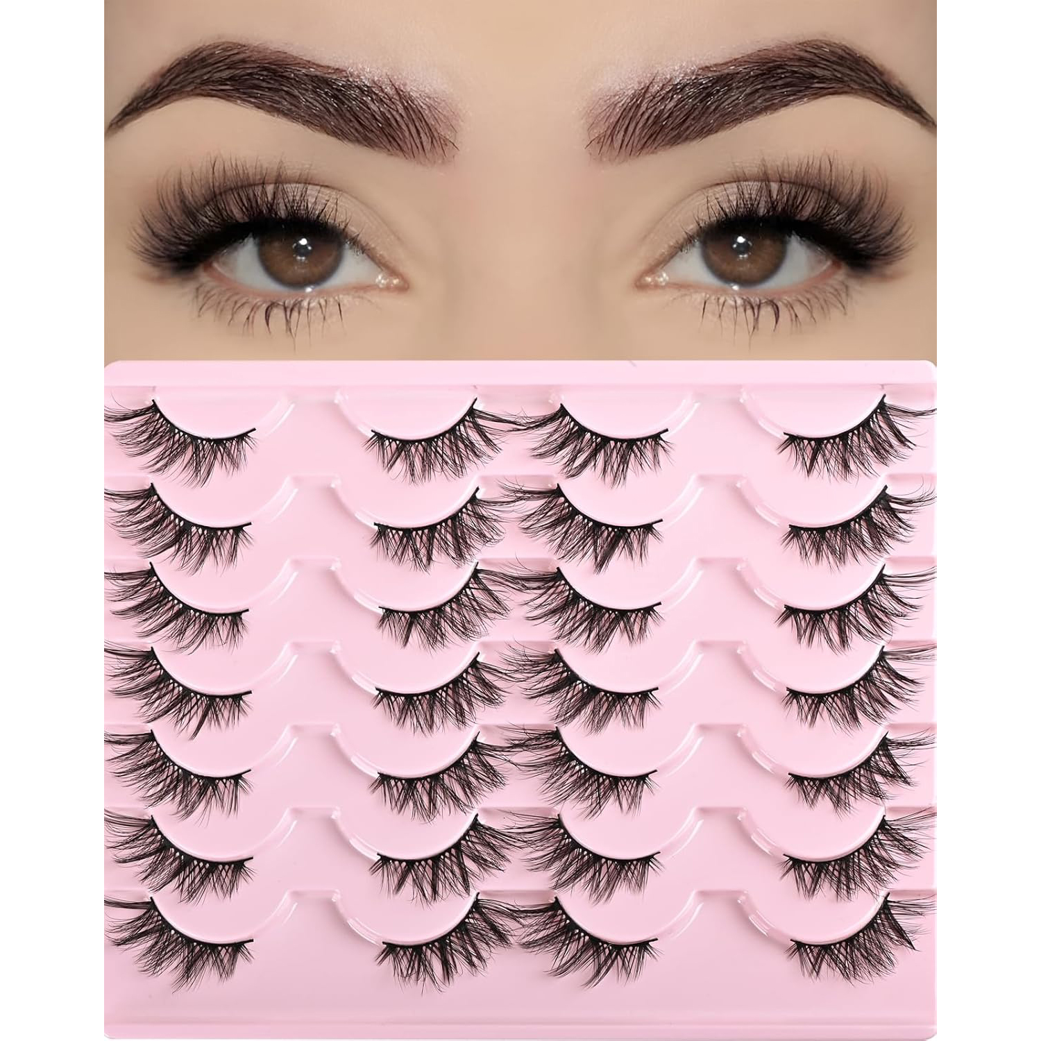 Beautichen Накладные Ресницы 3D Из Искусственного Норка С Естественным Эффектом И Лёгким Объёмом