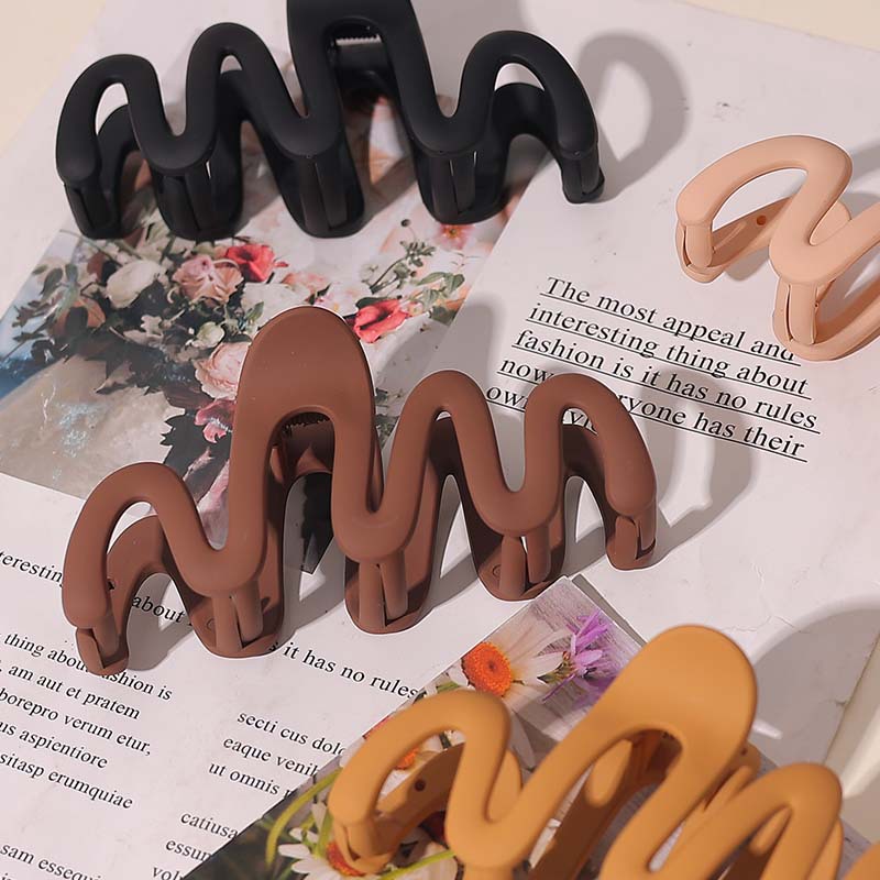 Beautichen волнистые пластиковые заколки для волос, набор минималистичных зажимов для фиксации причёски