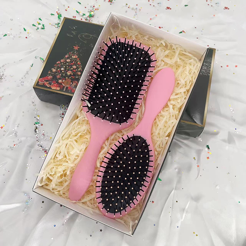 Beautichen Рождественский подарочный набор расчесок — 2 шт., овальная и квадратная массажные щетки с воздушной подушкой, для ухода и укладки волос