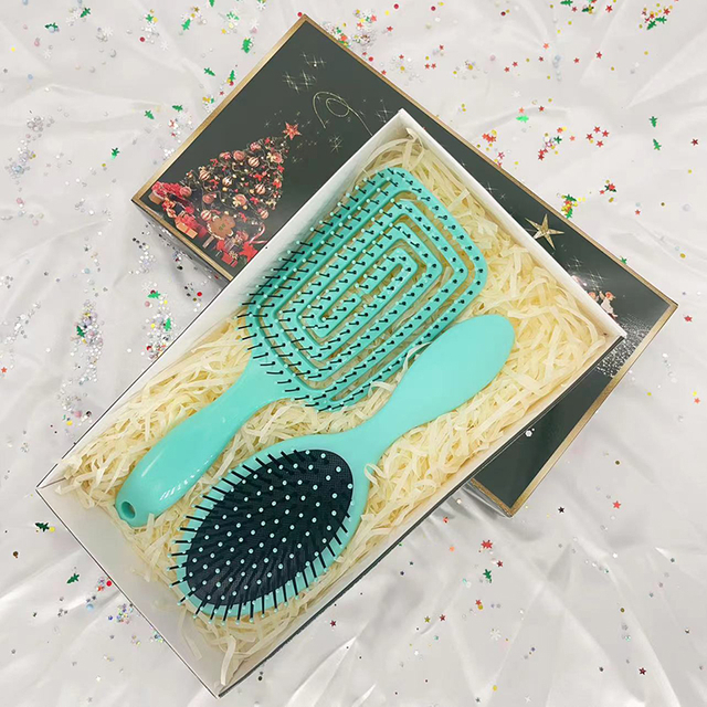 Beautichen Набор расчесок для волос — массажные и вентиляционные щетки разных форм, для укладки феном, сухих и влажных волос, подарочная коробка