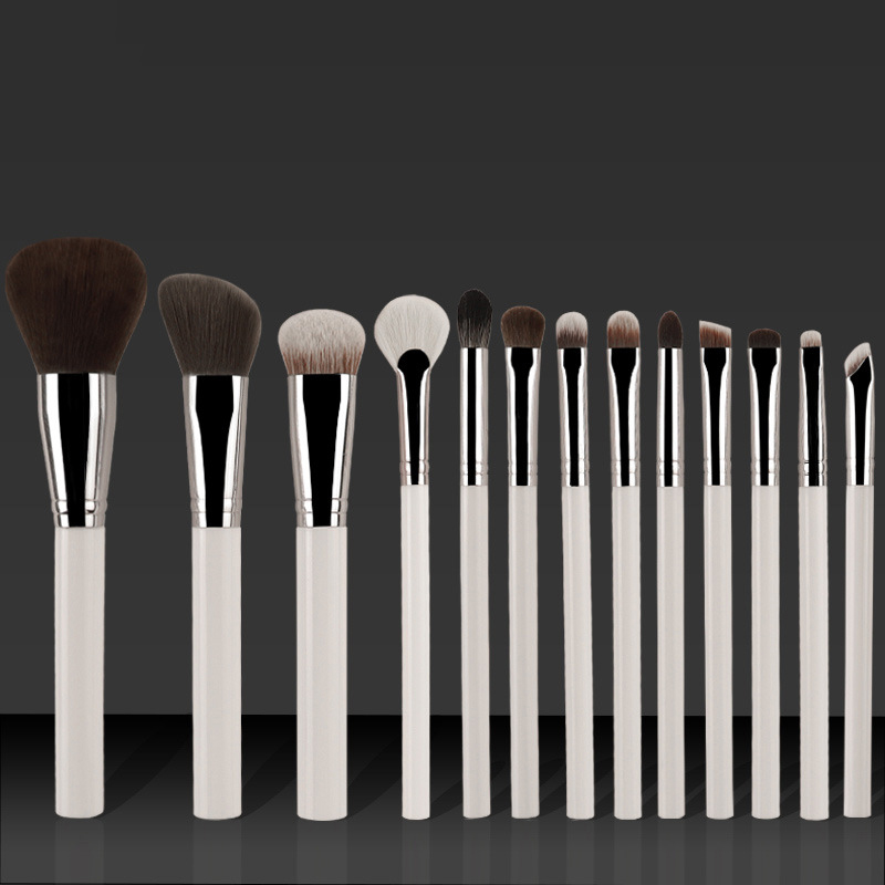 Beautichen набор кистей для макияжа — 12 шт., белые ручки
