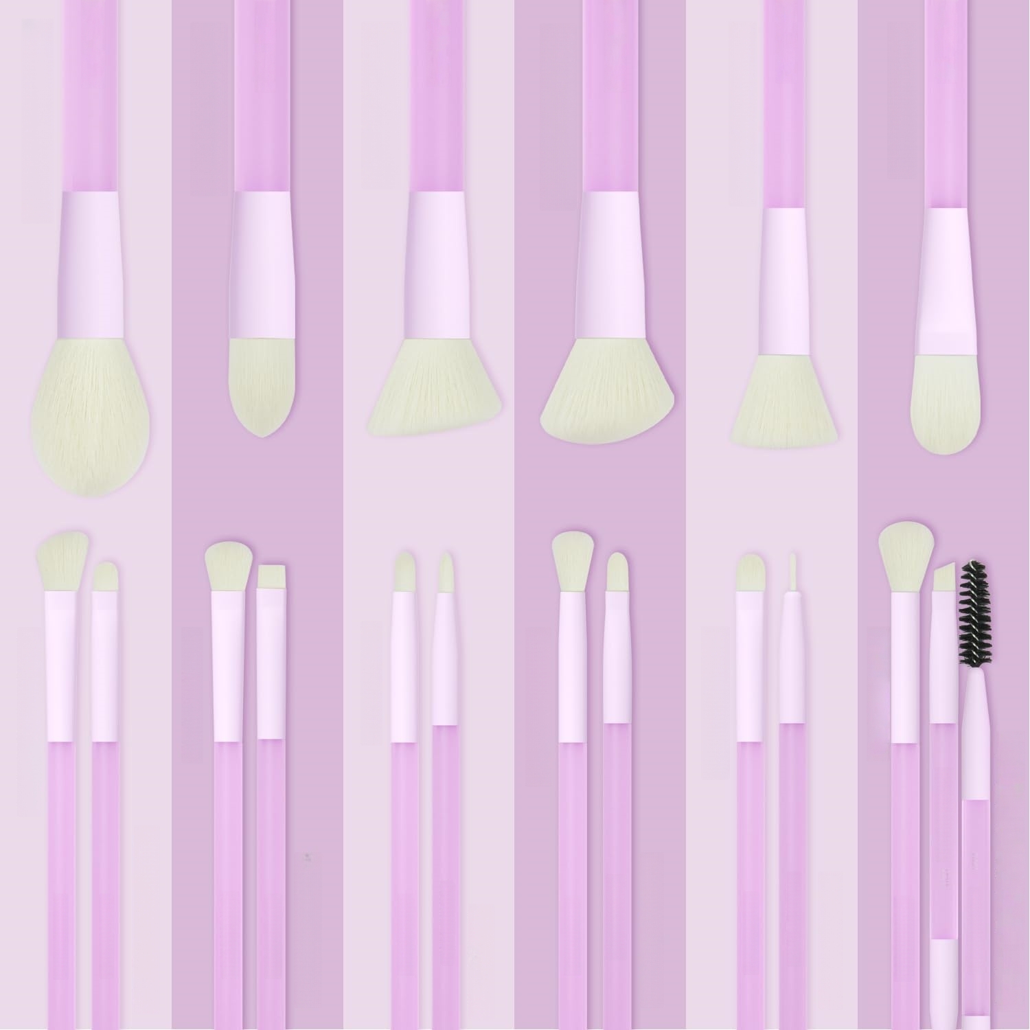 Beautichen Набор кистей для макияжа с косметичкой — 14 шт., комплект для лица и глаз со спонжами