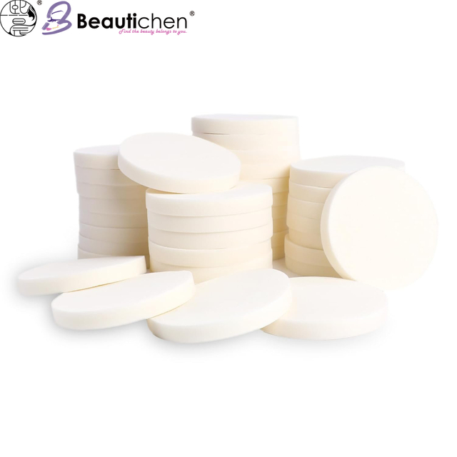 Beautichen круглая косметическая губка-спонж — мягкий пористый спонж для макияжа и ухода за кожей