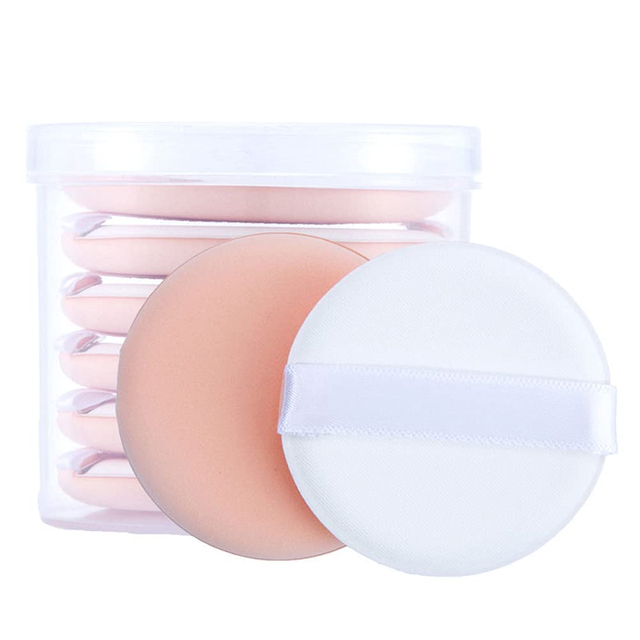 Beautichen набор силиконовых спонжей — прозрачные круглые, для сухого и влажного макияжа