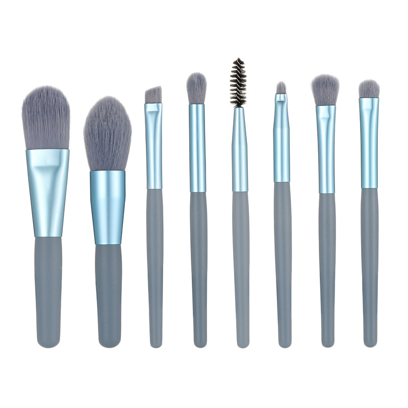 Beautichen набор кистей для макияжа — 8 шт., с кожаным футляром, мягкие, универсальные для лица и глаз