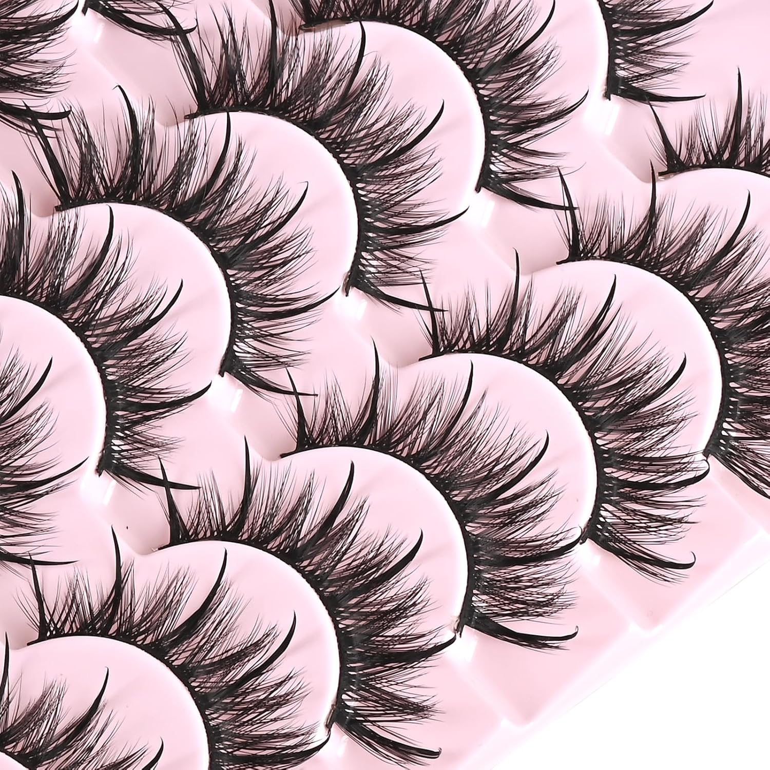 Beautichen Набор накладных ресниц — 20 пар объемные 3D ресницы, кросс-объем, многослойный эффект, для дневного и вечернего макияжа