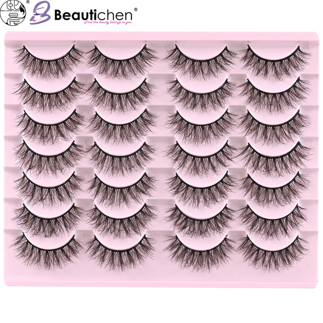 Beautichen Пучковые накладные ресницы «Fairy Lash» — одиночные кластеры, натуральный эффект, лёгкая густота, эффект «родных» ресниц