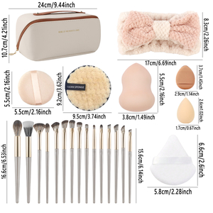 Beautichen: набор 36 предм. синтетических кистей 15 шт и спонжи