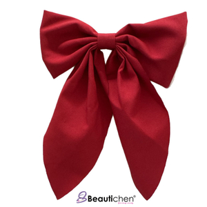Beautichen Тканевый бант с хвостиком зажим-утка