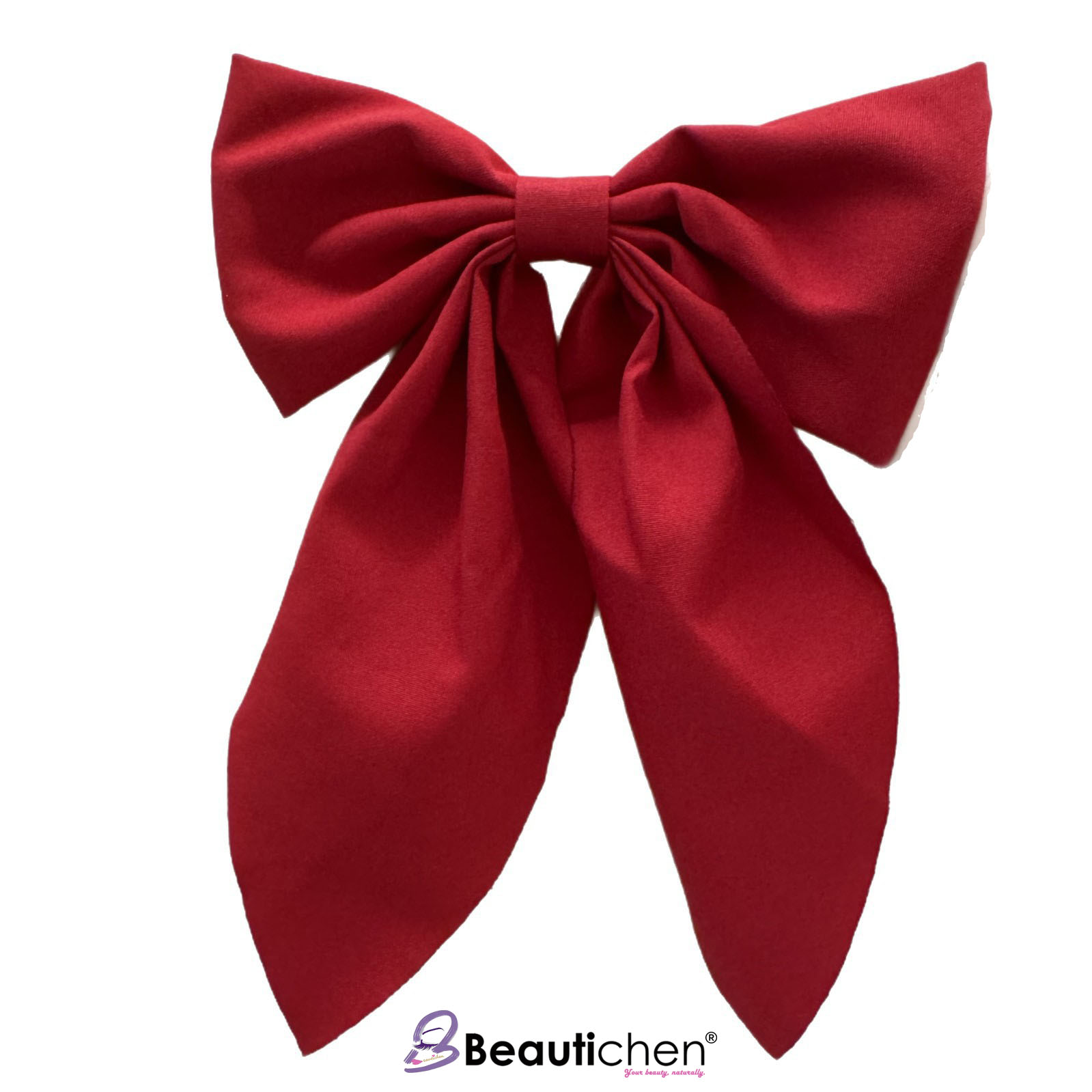 Beautichen Тканевый бант с хвостиком зажим-утка