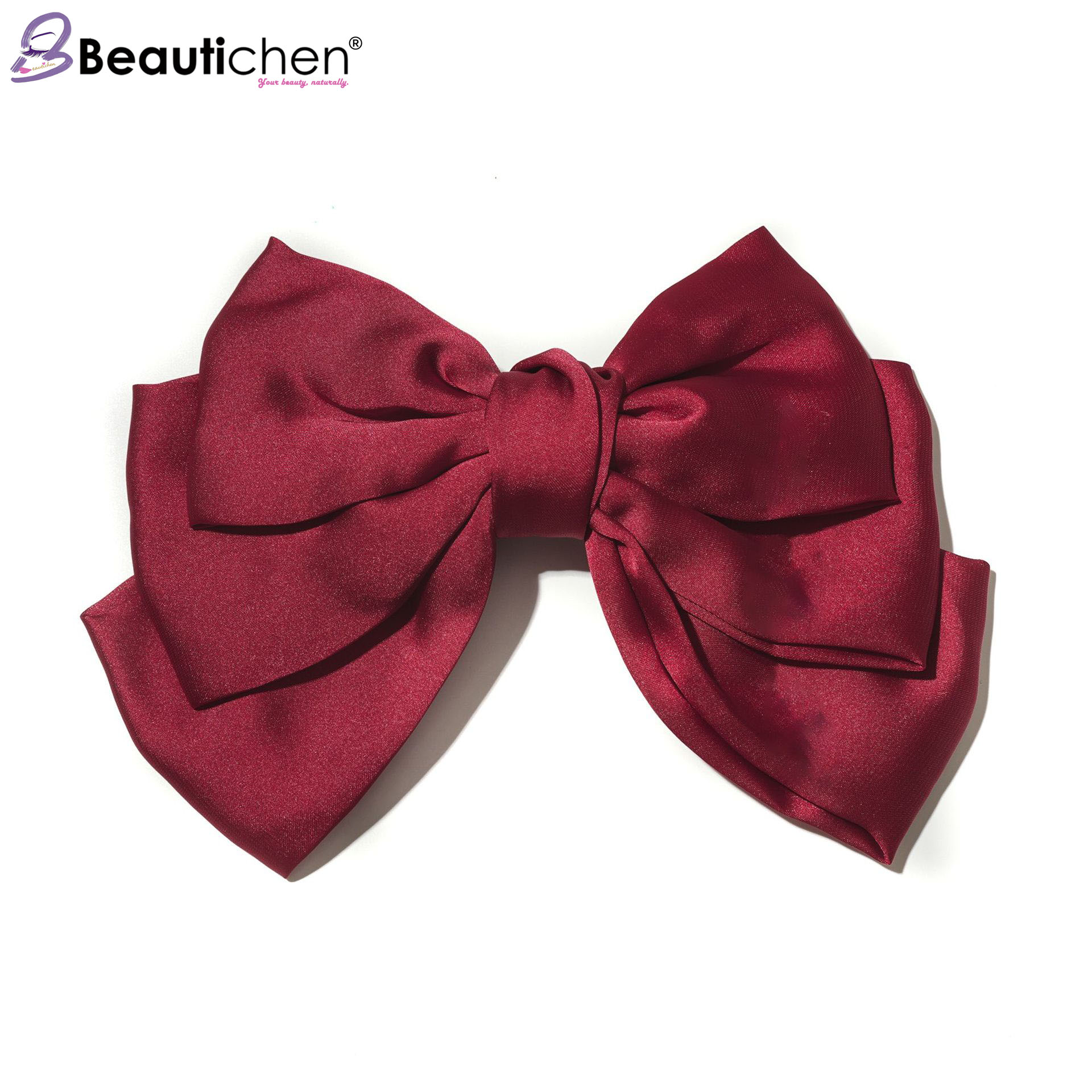 Beautichen Большой атласный бант зажим для волос