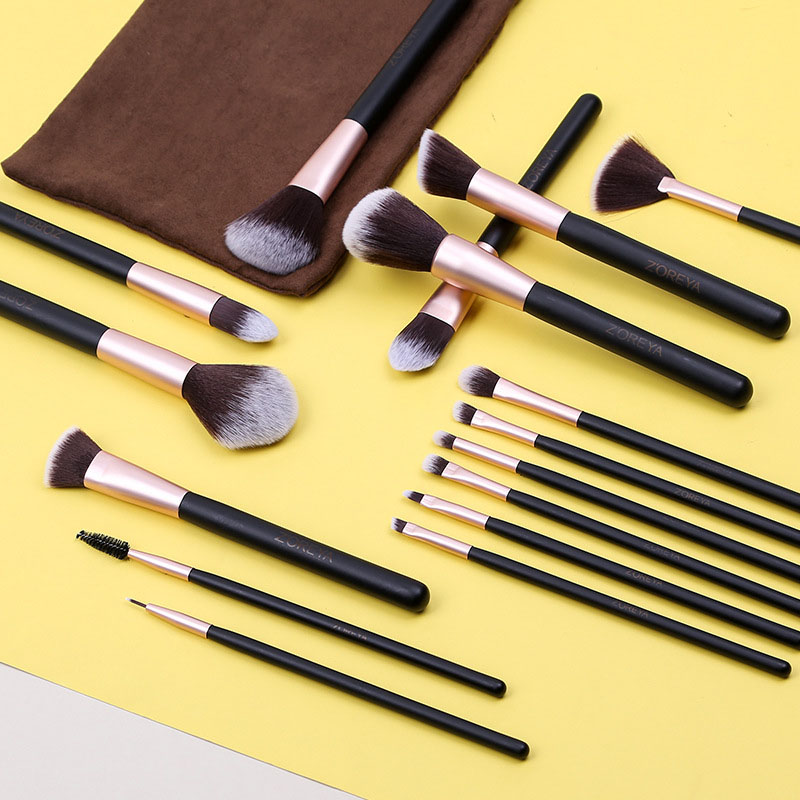 Beautichen Набор кистей для макияжа 16 шт розовое золото
