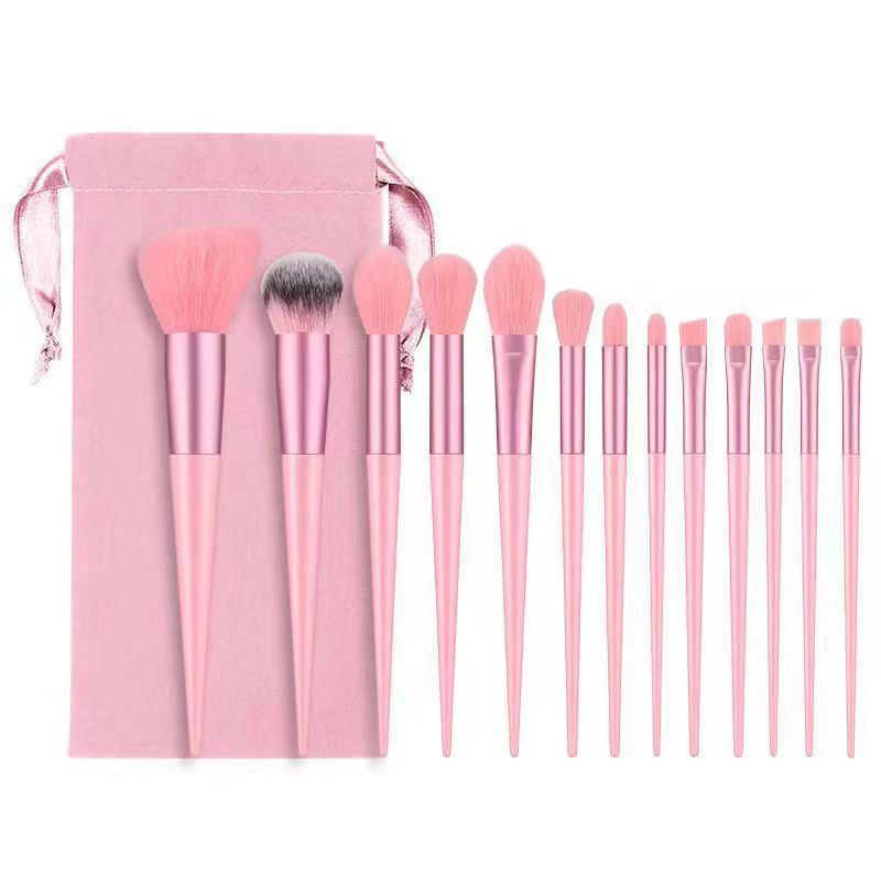 Beautichen Набор кистей для макияжа 13 шт желтый с мешочком